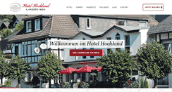 Desktop Screenshot of hotel-hochland.de