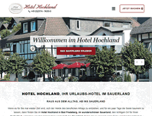 Tablet Screenshot of hotel-hochland.de